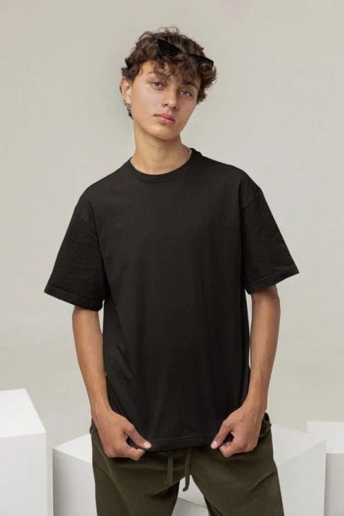 Men's Oversized Round Neck T-Shirts Regular 180 GSM